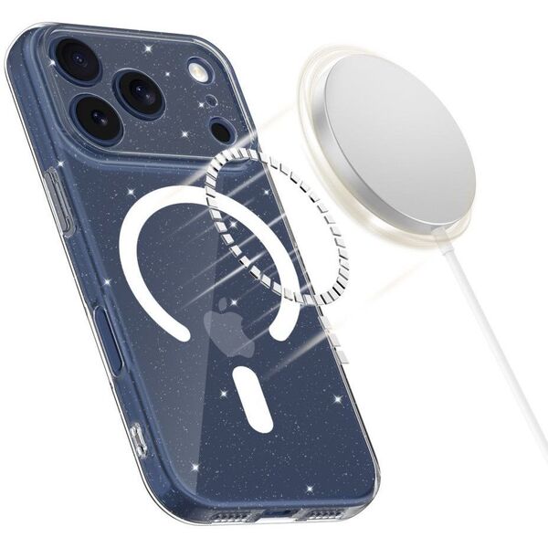 Etui Tech-Protect FlexAir MagSafe do Apple iPhone 17 Pro Max Glitter