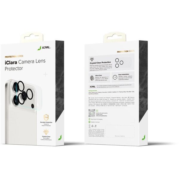 JCPal iClara Camera Lens Protector - osłona na aparat do iPhone 17