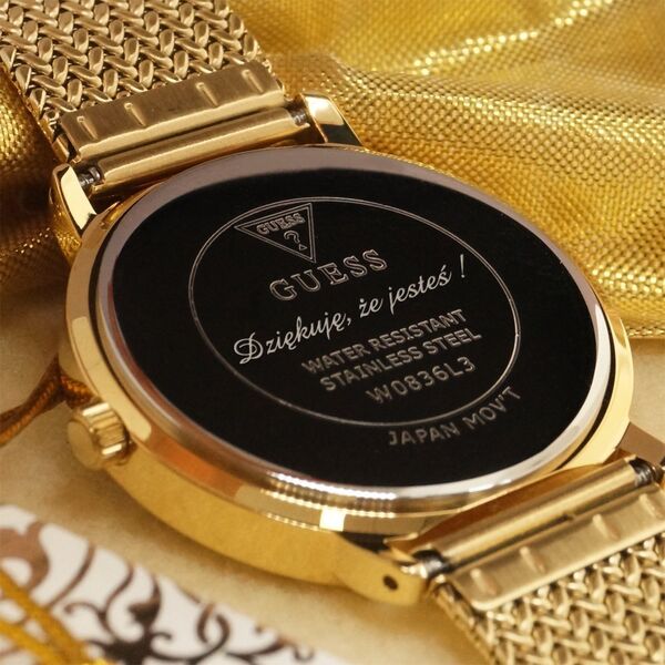 Zegarek Guess Zegarek damski Guess GW0033L8 złoty