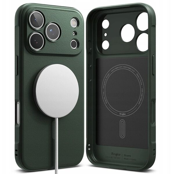Etui Ringke Onyx Magnetic MagSafe do Apple iPhone 17 Pro Dark Green