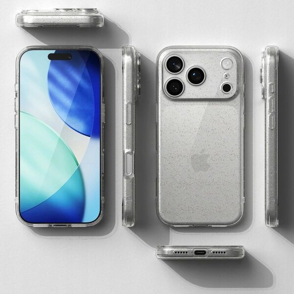 Etui Ringke Air do Apple iPhone 17 Pro Max Glitter Clear
