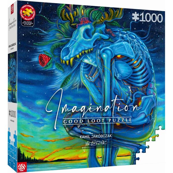 Puzzle 1000 Kamil Jakóbczak Biały Wilk