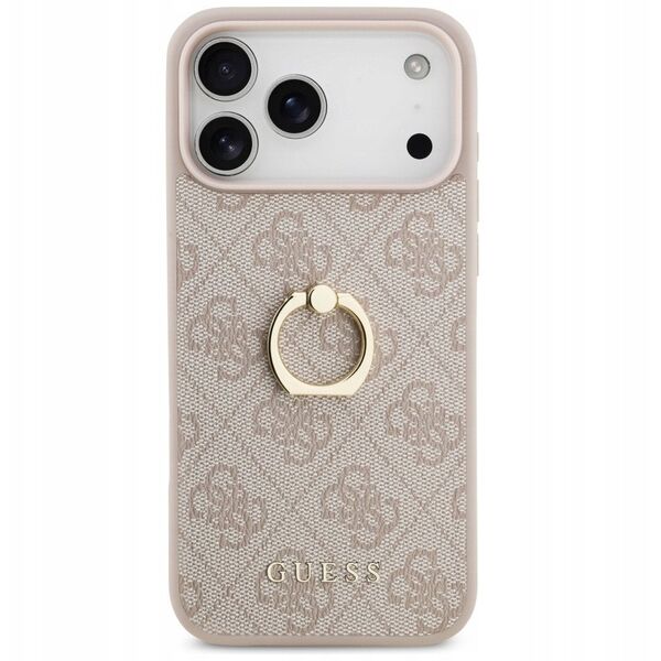 Etui Guess 4G Ring Stand do iPhone 17 Pro Max różowy