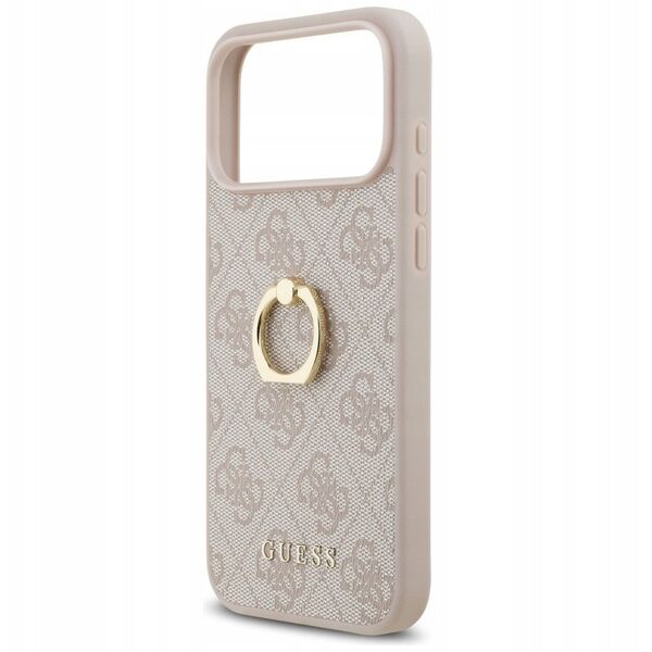 Etui Guess 4G Ring Stand do iPhone 17 Pro Max różowy