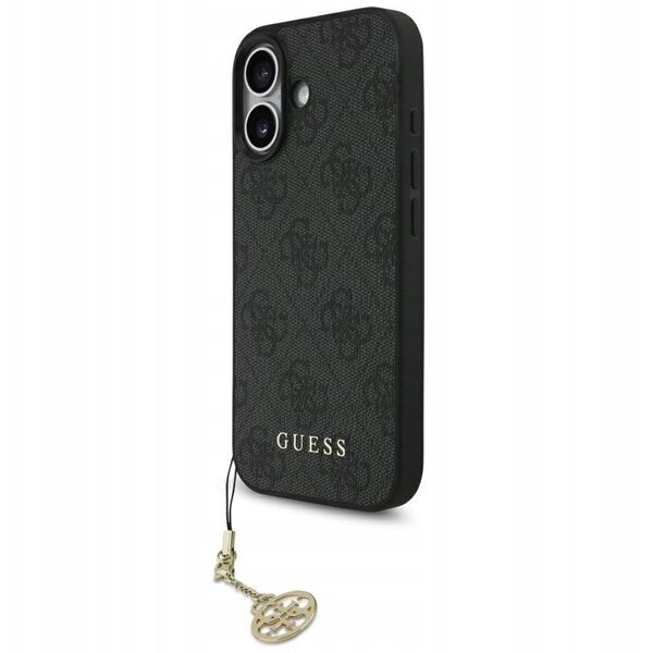 Etui Guess 4G Charms Collection MagSafe do iPhone 17 czarny