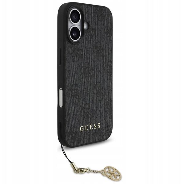Etui Guess 4G Charms Collection MagSafe do iPhone 17 czarny