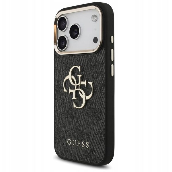 Etui Guess 4G Big 4G Classic Logo do iPhone 17 Pro czarny złoty