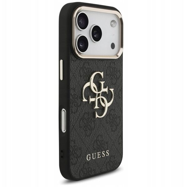 Etui Guess 4G Big 4G Classic Logo do iPhone 17 Pro czarny złoty