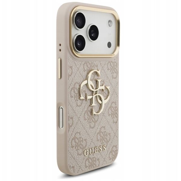 Etui Guess 4G Big 4G Classic Logo do iPhone 17 Pro różowy złoty