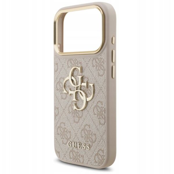 Etui Guess 4G Big 4G Classic Logo do iPhone 17 Pro różowy złoty