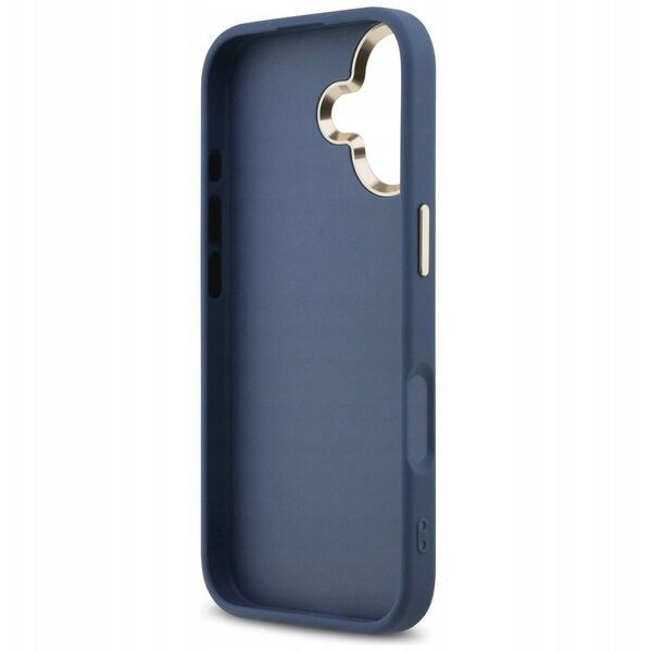 Etui Guess 4G Big 4G Classic Logo do iPhone 17 niebieski złoty