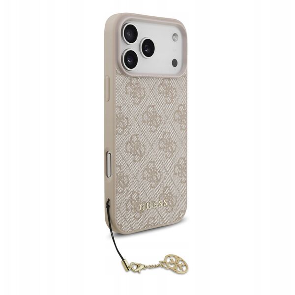 Etui Guess 4G Charms Collection MagSafe do iPhone 17 Pro Max różowy