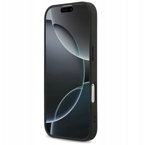 Etui Guess Fixed Glitter Big 4G do iPhone 17 czarny