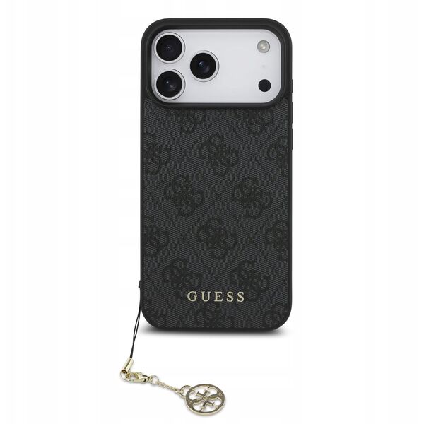 Etui Guess 4G Charms Collection MagSafe do iPhone 17 Pro Max czarny