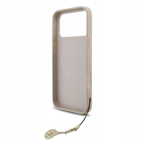 Etui Guess 4G Charms Collection MagSafe do iPhone 17 Pro różowy