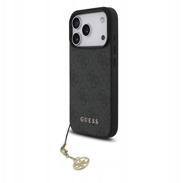 Etui Guess 4G Charms Collection MagSafe do iPhone 17 Pro czarny