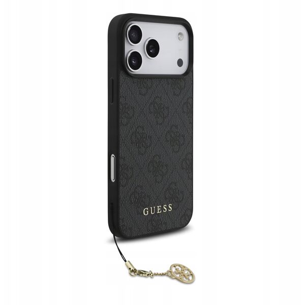 Etui Guess 4G Charms Collection MagSafe do iPhone 17 Pro czarny
