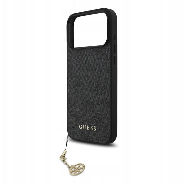 Etui Guess 4G Charms Collection MagSafe do iPhone 17 Pro czarny