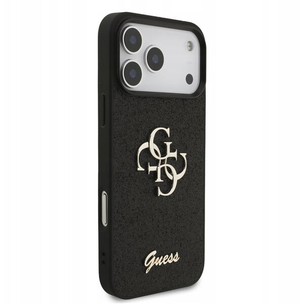 Etui Guess Fixed Glitter Big 4G do iPhone 17 Pro Max czarny