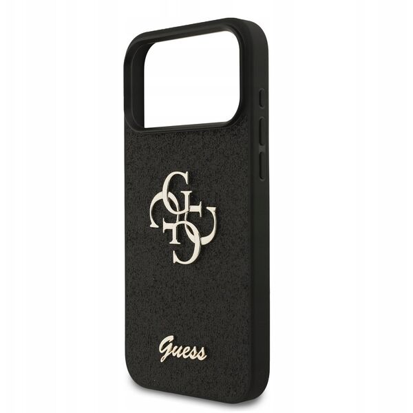 Etui Guess Fixed Glitter Big 4G do iPhone 17 Pro Max czarny