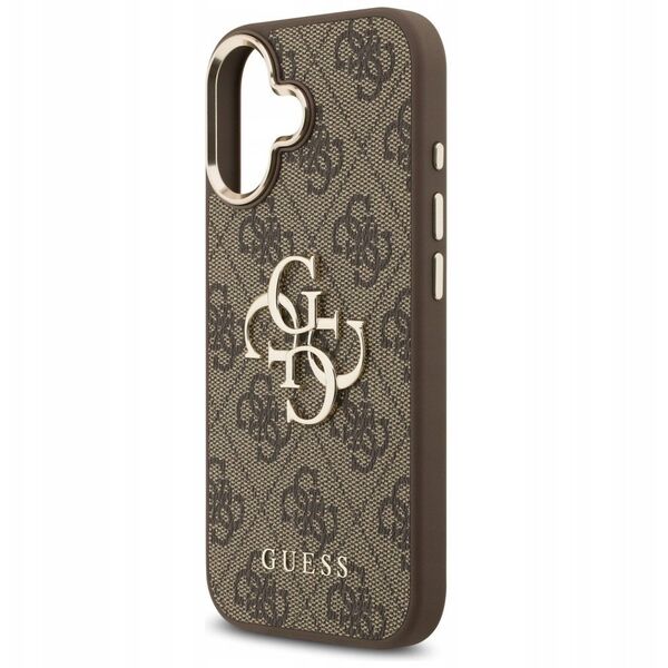 Etui Guess 4G Big 4G Classic Logo do iPhone 17 brązowy złoty