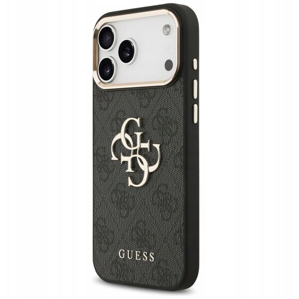 Etui Guess 4G Big 4G Classic Logo do iPhone 17 Pro Max czarny złoty