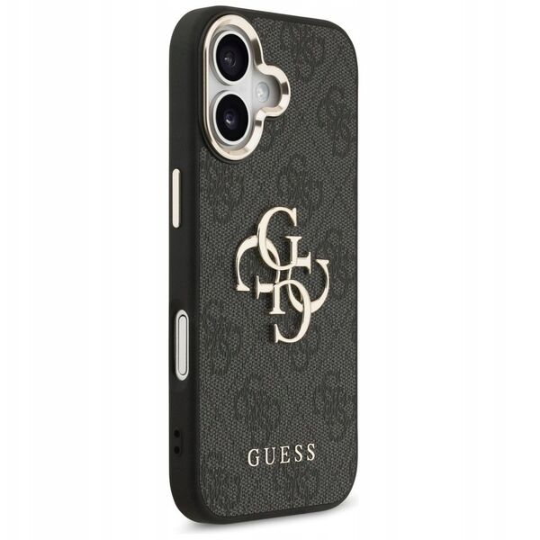 Etui Guess 4G Big 4G Classic Logo do iPhone 17 czarny złoty