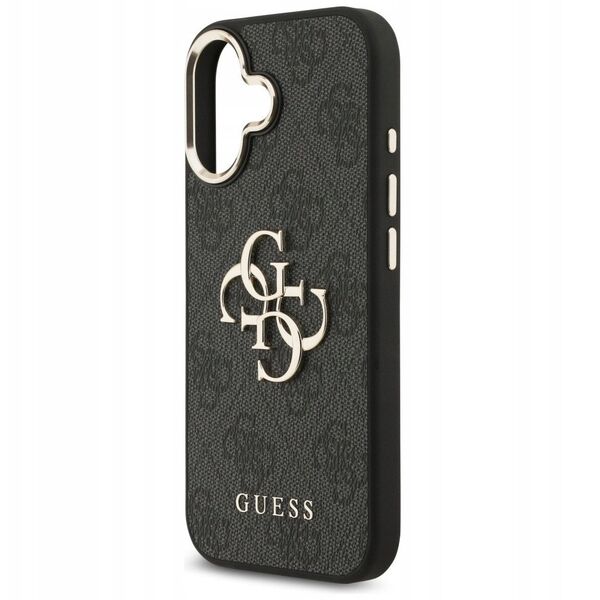 Etui Guess 4G Big 4G Classic Logo do iPhone 17 czarny złoty