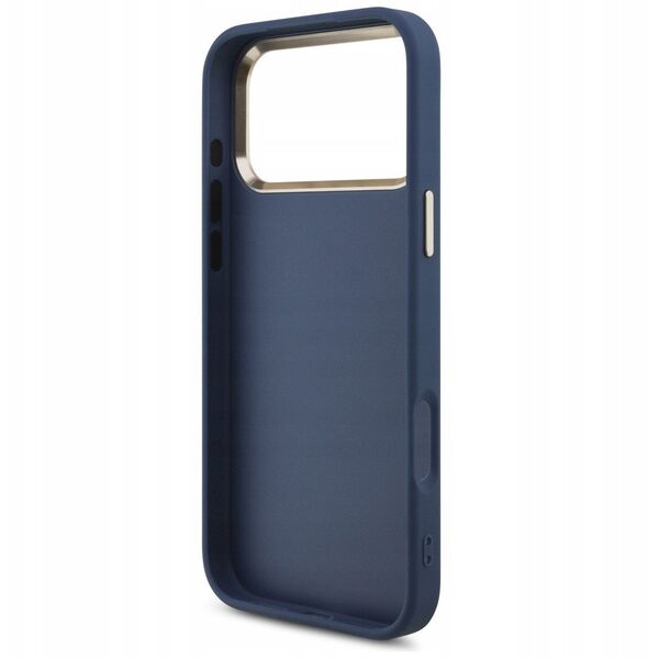 Etui Guess 4G Big 4G Classic Logo do iPhone 17 Pro Max niebieski złoty