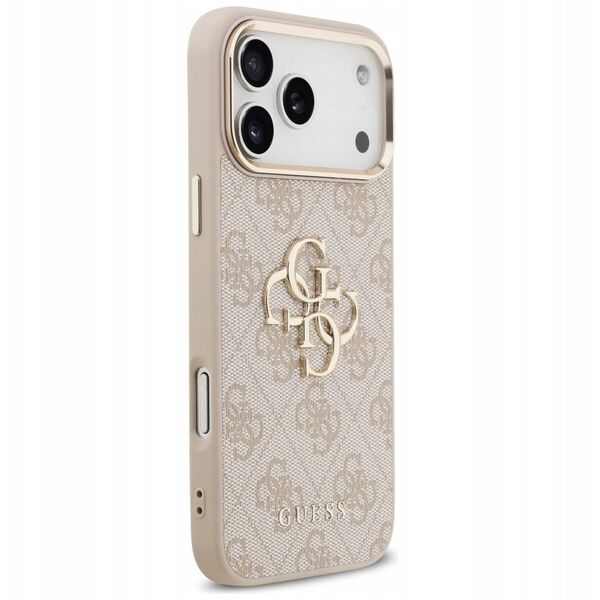 Etui Guess 4G Big 4G Classic Logo do iPhone 17 Pro Max różowy złoty