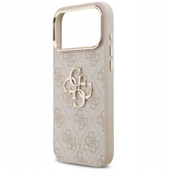 Etui Guess 4G Big 4G Classic Logo do iPhone 17 Pro Max różowy złoty