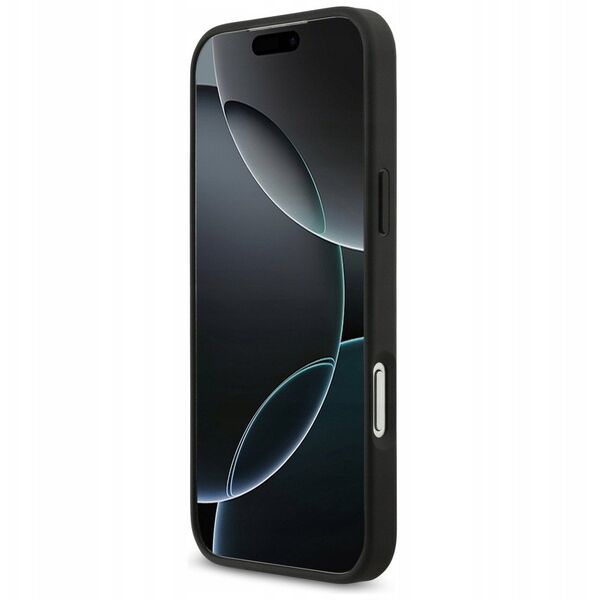 Etui Guess Grained Big 4G & Classic Logo do iPhone 17 Pro Max czarny