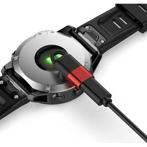 Adapter Lightning Beline do ładowania     zegarków Garmin czerwony