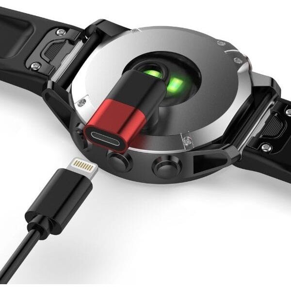 Adapter Lightning Beline do ładowania     zegarków Garmin czerwony