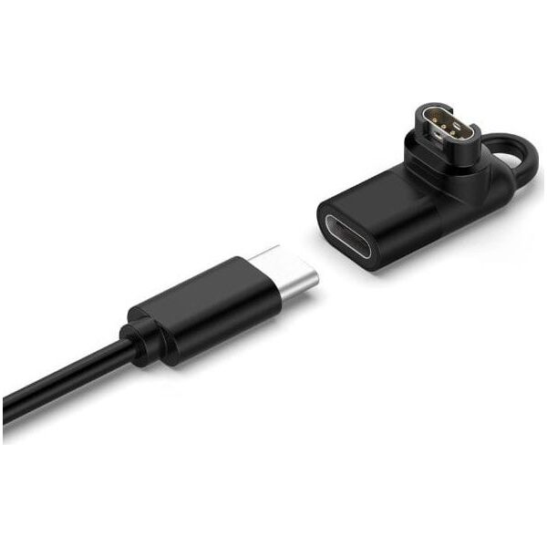 Adapter USB-C Beline do ładowania         zegarków Garmin czarny