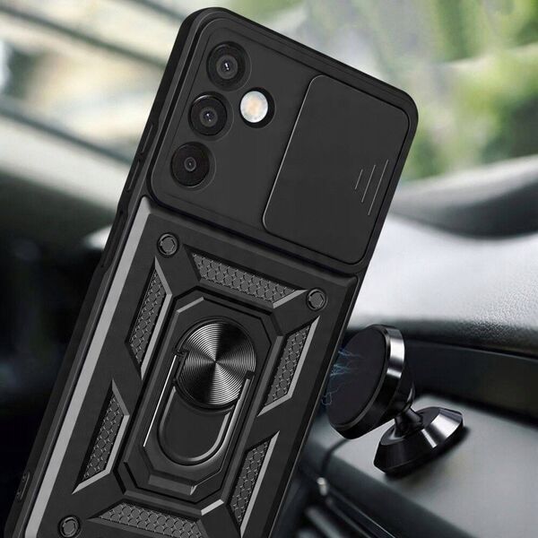 ETUI DEFENDER SLIDE CASE DO SAMSUNG GALAXY M15 5G CZARNA NAKŁADKA ETUI PLECKI