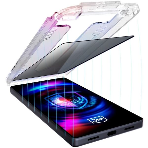 Szkło hartowane 3MK HardGlass Max Privacy z aplikatorem do Apple iPhone 16 Pro Max