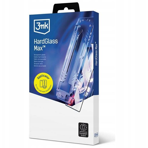 Szkło hartowane 3MK HardGlass Max z aplikatorem do Apple iPhone 15 Pro