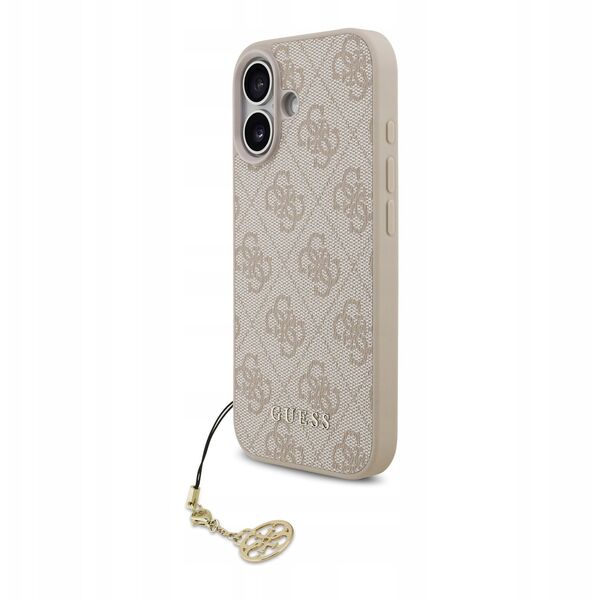 Etui Guess 4G Charms Collection MagSafe do iPhone 17 różowy