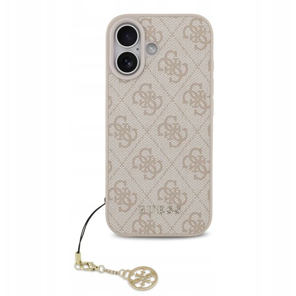 Etui Guess 4G Charms Collection MagSafe do iPhone 17 różowy