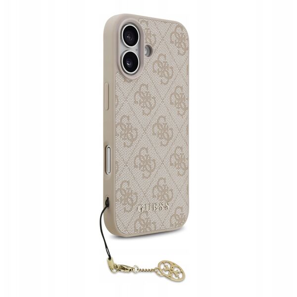 Etui Guess 4G Charms Collection MagSafe do iPhone 17 różowy