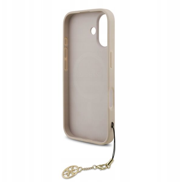Etui Guess 4G Charms Collection MagSafe do iPhone 17 różowy