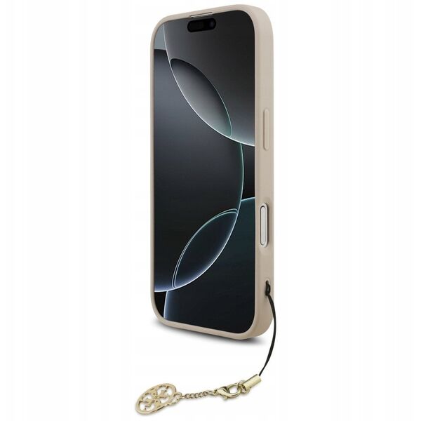 Etui Guess 4G Charms Collection MagSafe do iPhone 17 różowy