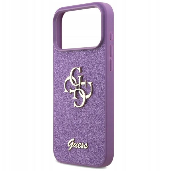 Etui Guess Fixed Glitter Big 4G do iPhone 17 Pro Max liliowy