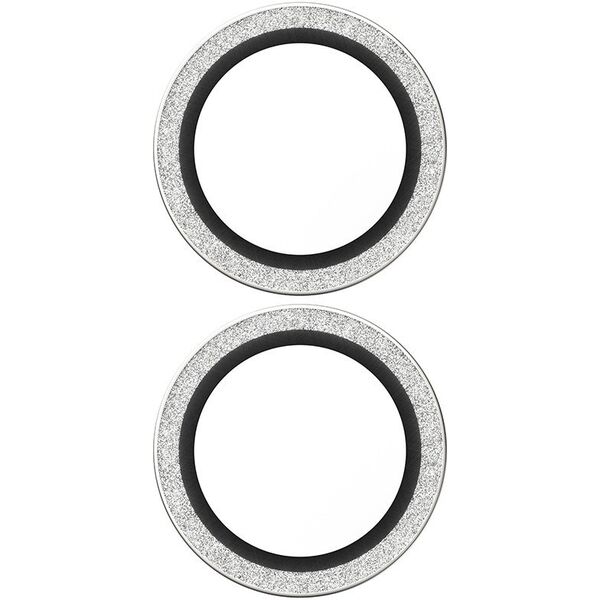 PanzerGlass Hoops Glitter do Apple iPhone 17/16/16 Plus srebrny