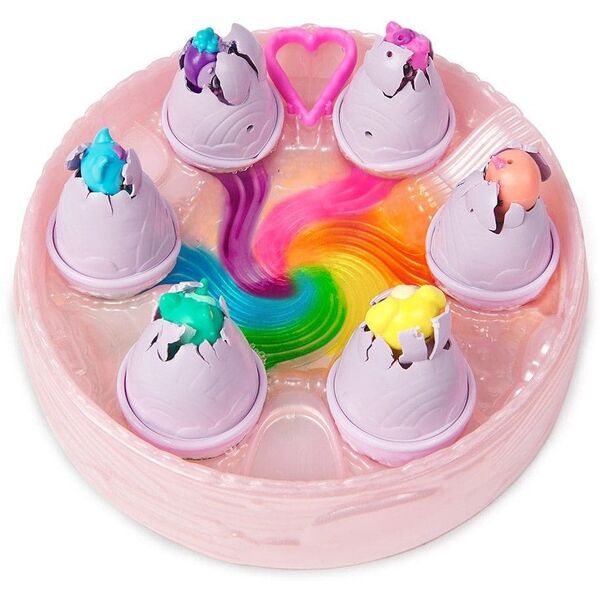 HATCHIMALS ALIVE! RAINBOW HATCHERY ZESTAW 6 FIGUREK W JAJKACH + AKCESORIA