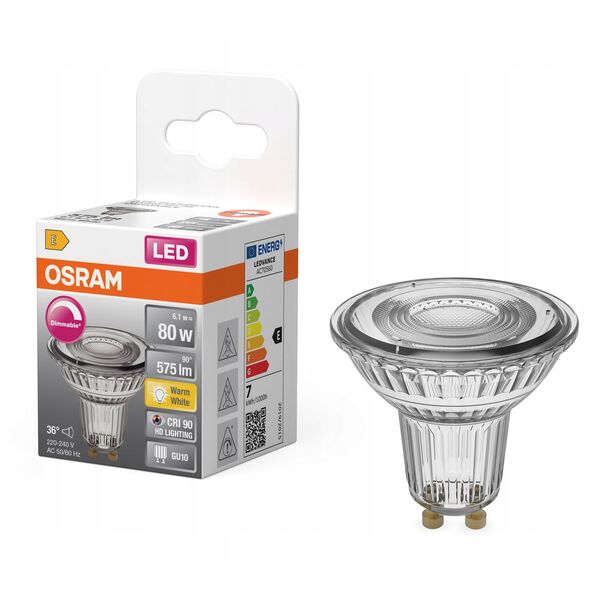 LAMP PAR16 6.1/8.3W GU10 927 DIMER