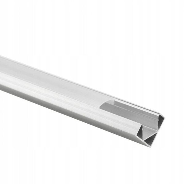Profil Led R02 narożny Eco Light EC20621 2m aluminium anodowany + klosz mleczny