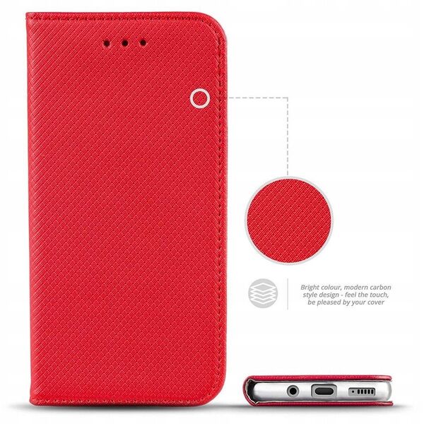Kabura SMART CASE Book do MOTOROLA G86 5G czerwony
