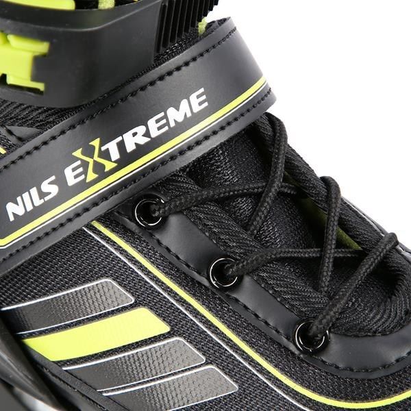 Rolki Nils Extreme NH18191 z wymienną płozą regulowane czarne r. 29-33